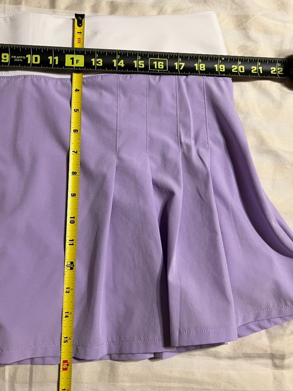 Prince Lavender Pleated Tennis Skort Size XL Tenniscore Athletic Skirt Pocket - Picture 12 of 14